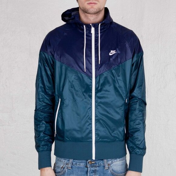 Nike Men's teal The Windrunner lightweight jacket in Squadron Blue / Sail size L - Picture 1 of 16